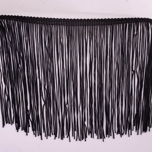 15cm long black fringe for sewing