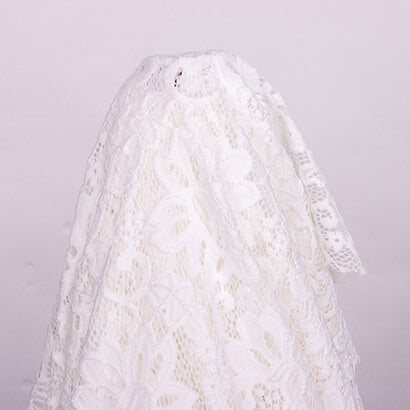 off white stretch lace fabric