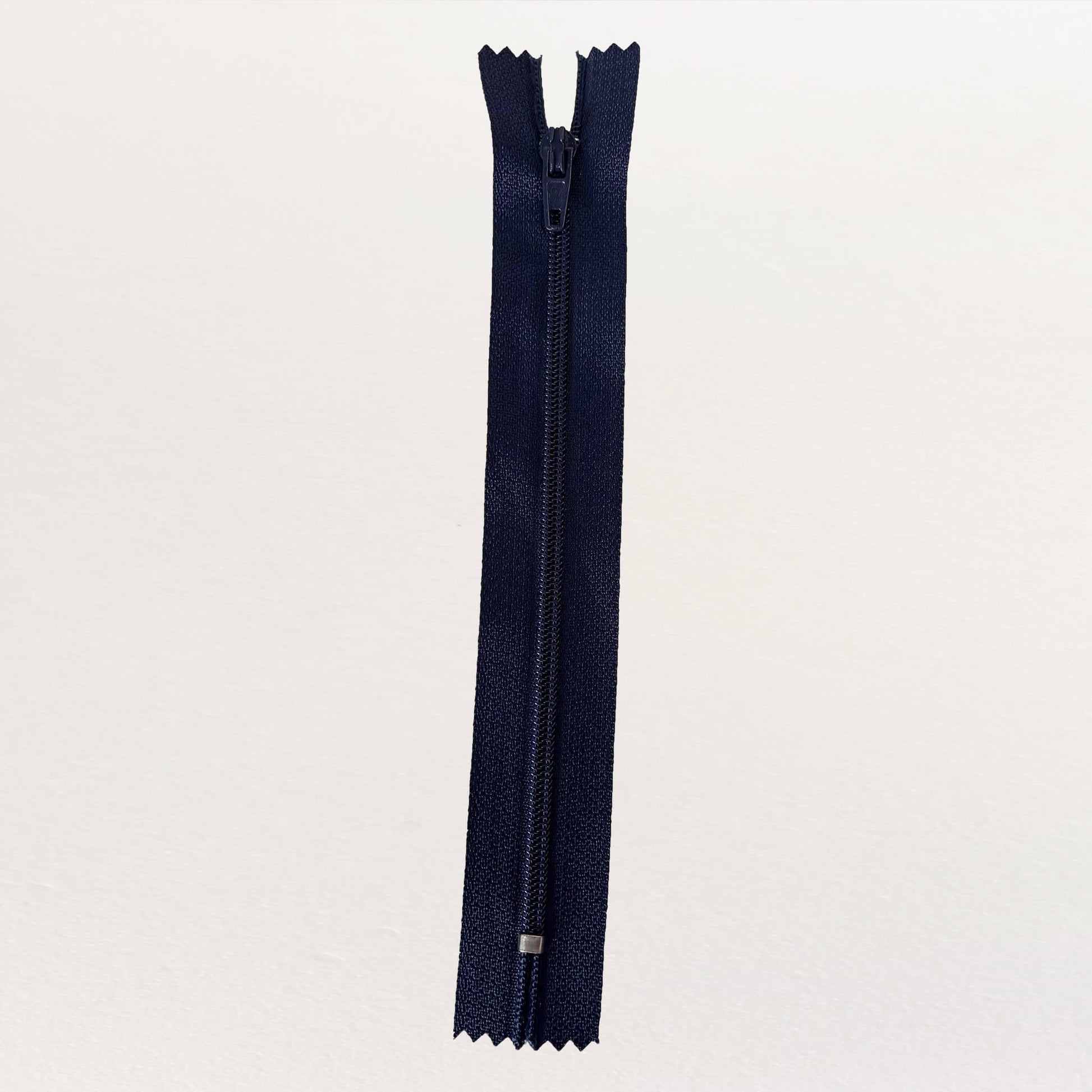 15cm navy zip for sewing skirts and pants