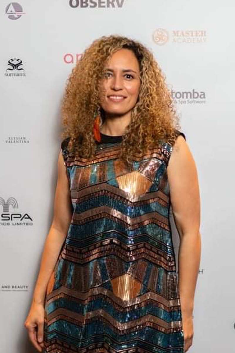 custom made sequin dress worn at NZ beauty awards
