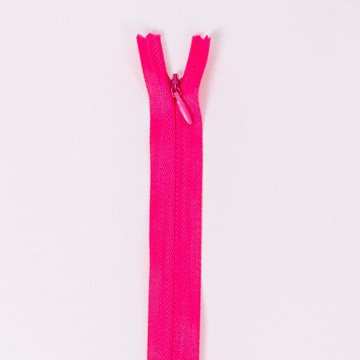 hot pink invisible zip