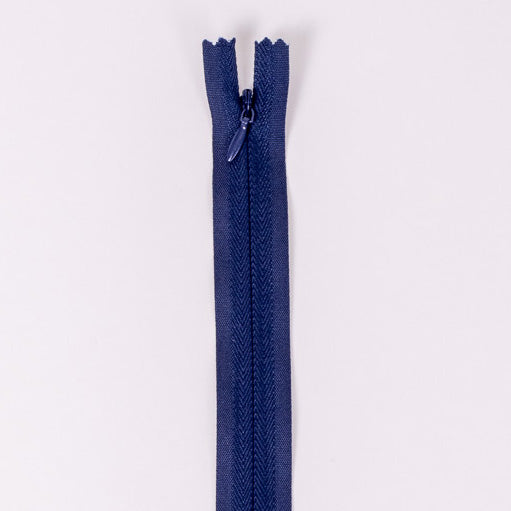 navy blue invisible zip