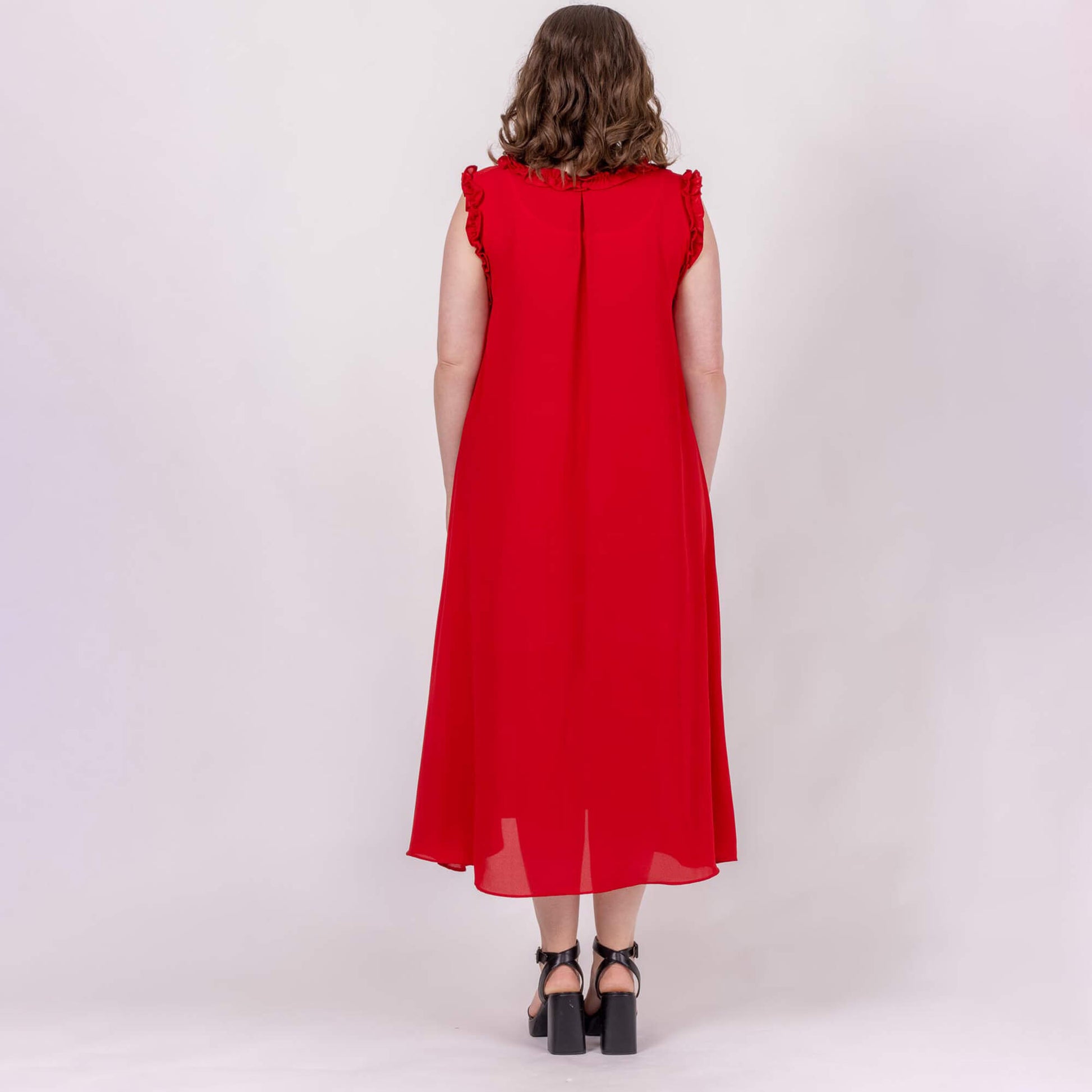 midi length flowy dress