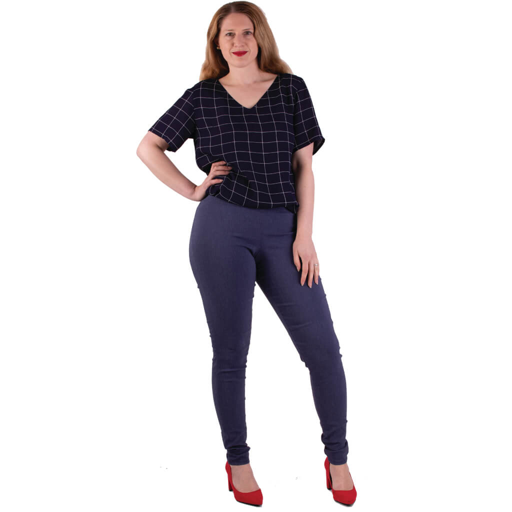 loose fit short sleeve blouse